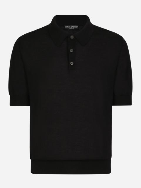 Extra-fine cashmere polo-shirt