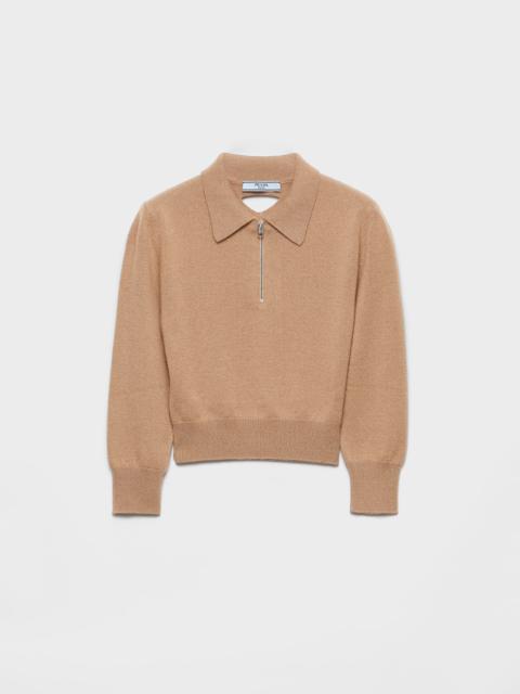 Cashmere polo sweater