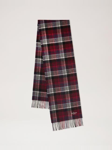Mulberry Heritage Check Scarf
Navy & Lancaster Red Merino Wool