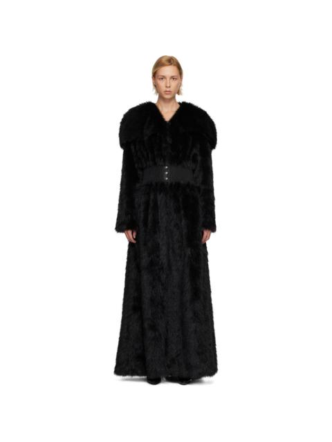 SSENSE Exclusive Black Lily Faux-Fur Coat