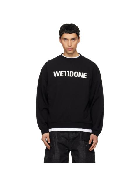 Black 'WE11DONE' Sweatshirt