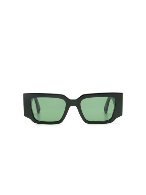 Curb rectangle-frame sunglasses