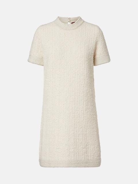 Wool-blend minidress