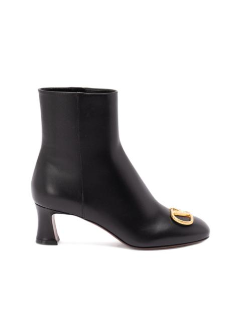 60mm logo-plaque leather boots