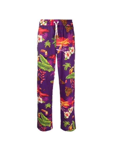x Moncler Hawaiian-print track pants