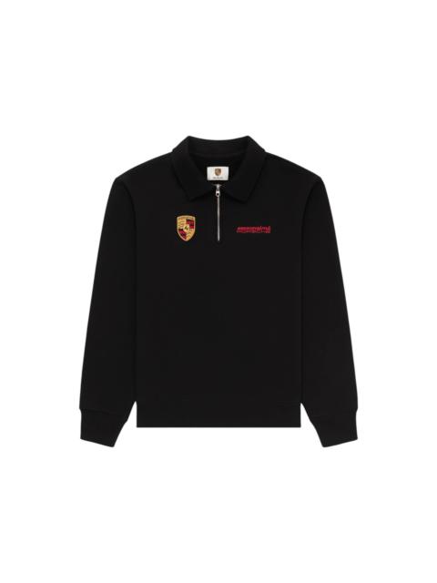 Aime Leon Dore x Porsche 993 Turbo Mechanic Quarter Zip Pullover Jet Black
