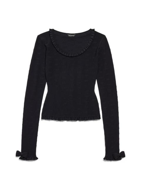 Women's Long Sleeve Top in Black