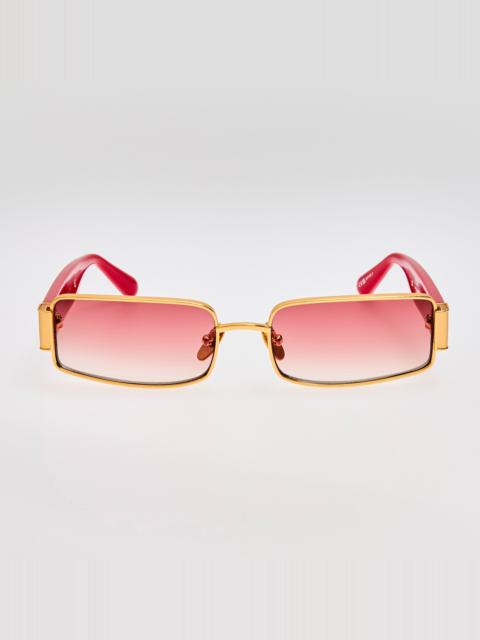 Kaia Sunglasses in Red and Gold