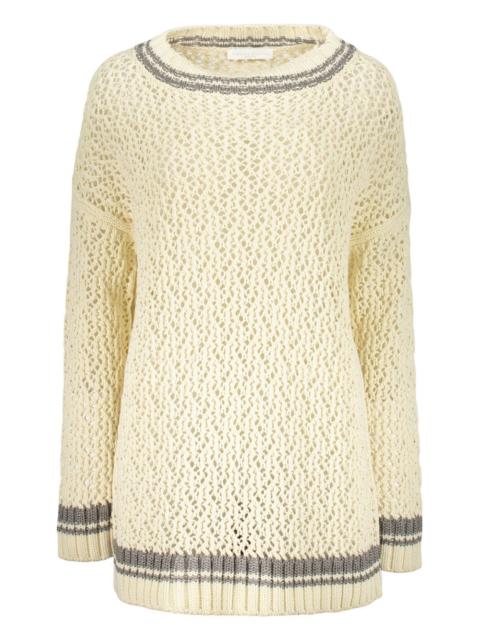 open-knit jumper