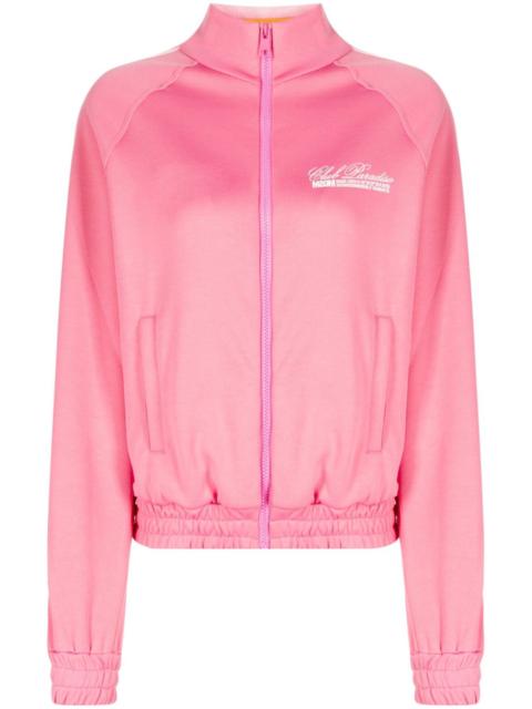 logo-print zip-up sweatshirt
