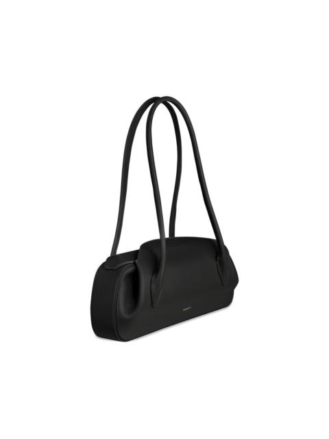 Oyster leather shoulder bag