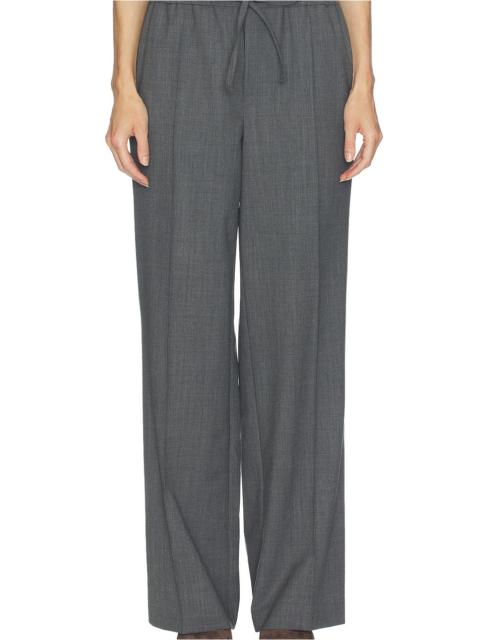 Wool Blend Drawcord Trousers