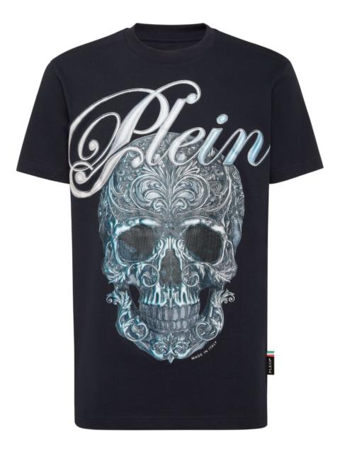 skull-print cotton T-shirt