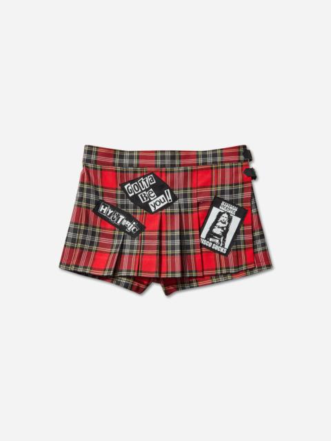 Women's Disco Sucks Pleated Shorts Red