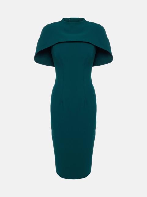 Kalika caped midi dress