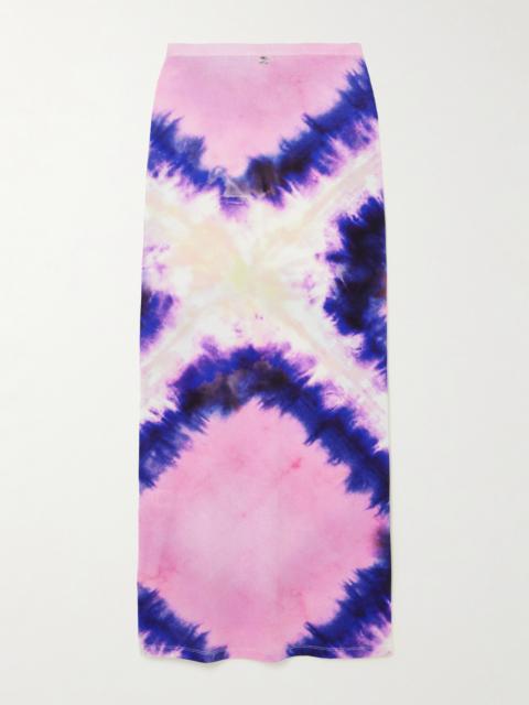 Tie-dyed Stretch-crepe Maxi Skirt