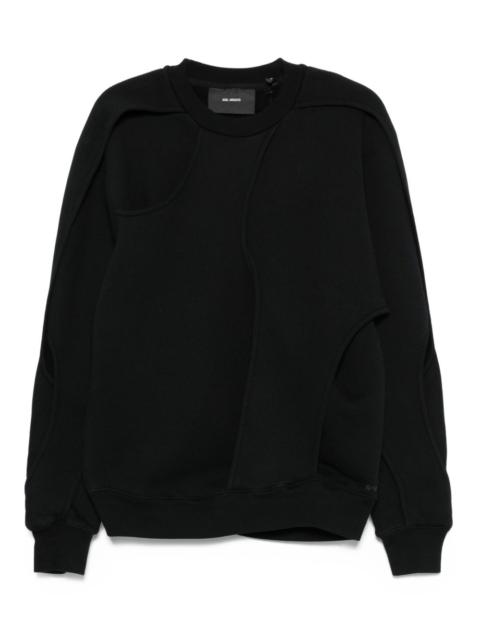 Linear cut-out sweatshirt