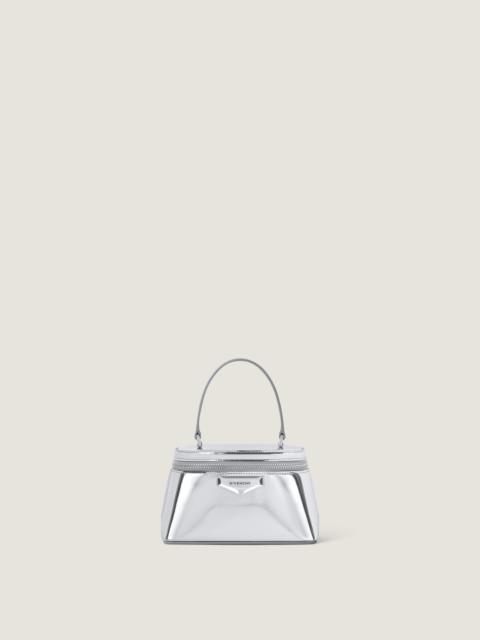 ANTIGONA VANITY BAG IN MIRROR EFFECT LEATHER WITH CHAIN