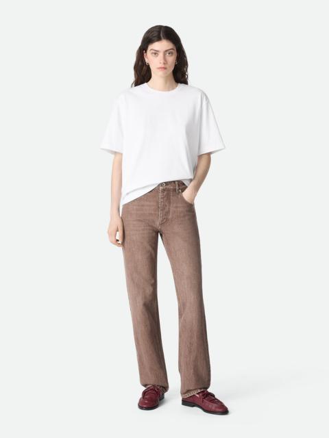 Brown Straight Jeans