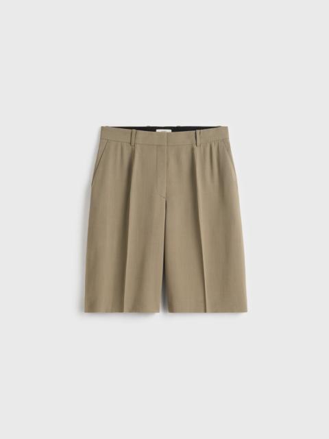 Wide fluid shorts taupe