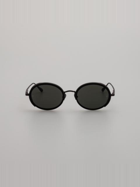 FINN OVAL SUNGLASSES IN NICKEL