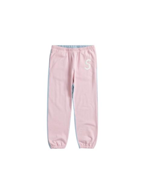 Supreme S Logo Split Sweatpant Light Pink