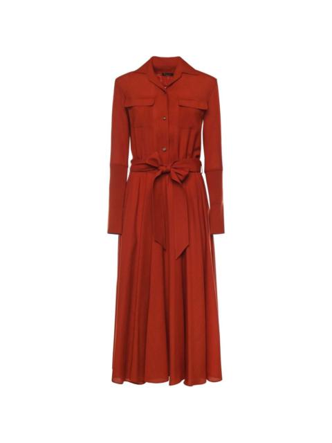 Verlaine buttoned belted dress