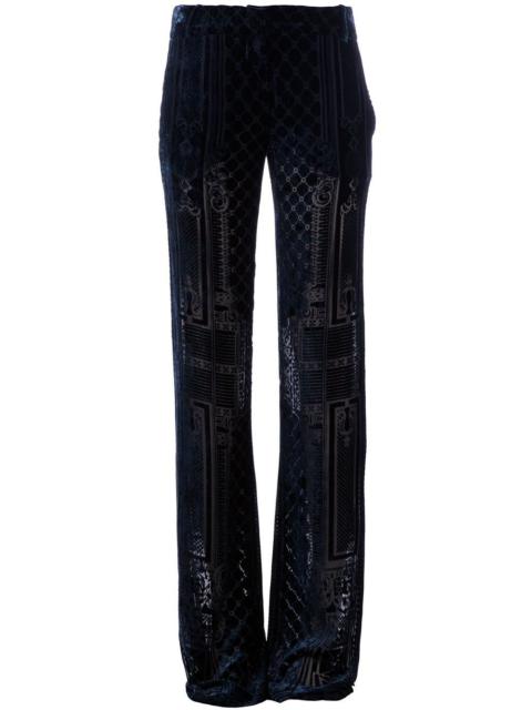 brocade wide leg trouser