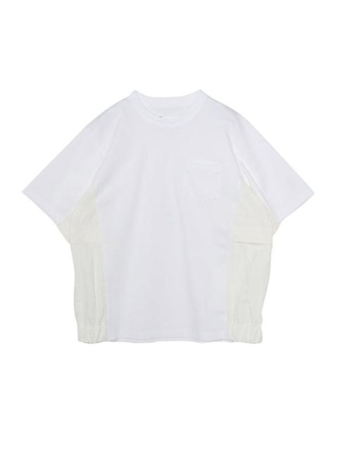 Taslan Nylon x Cotton Jersey T-Shirt