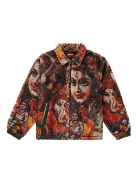 Supreme Ganesh Faux Fur Jacket Black