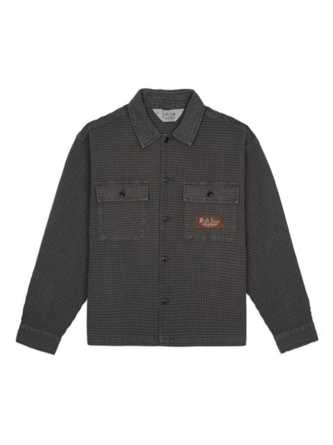 Waffle Button Front Shirt - Clay