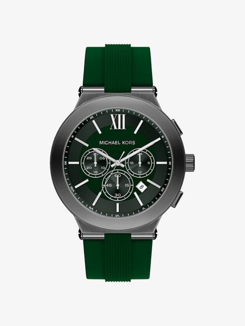 Oversized Billie Gunmetal and Silicone Watch