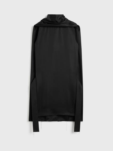 Cocoon scarf dress black