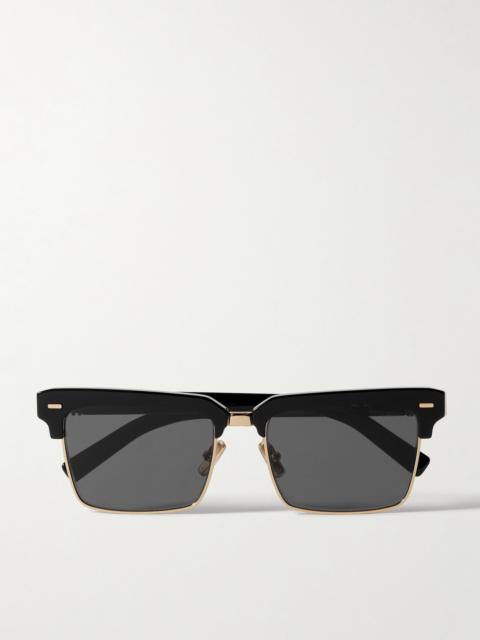 Square-frame Acetate And Gold-tone Sunglasses