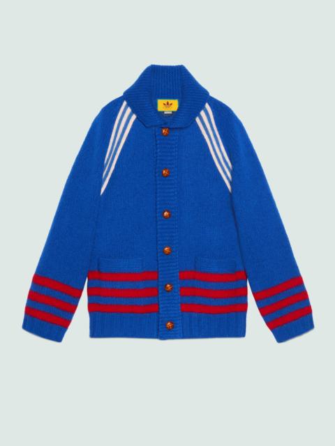 adidas x Gucci intarsia wool cardigan