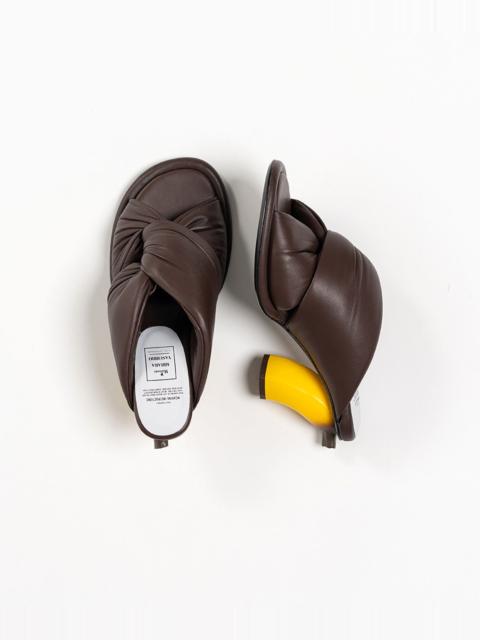 Banana Heel Puffer Sandals