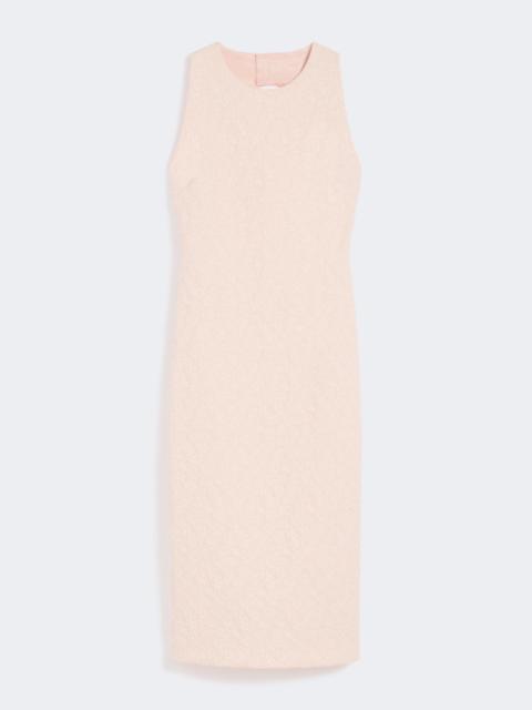 Jacquard cloque dress - POWDER