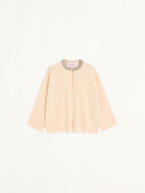 EMBROIDERED WOOL SWEATER