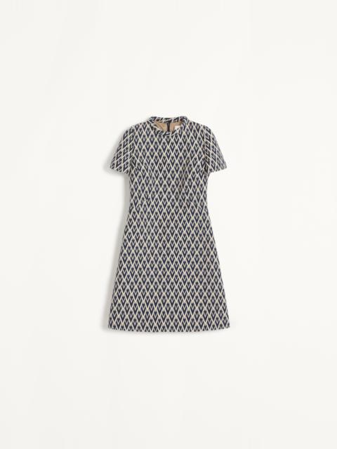 SHORT DRESS IN TOUTE LA V JACQUARD