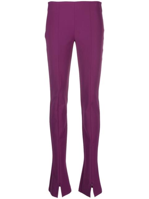 zip-cuff slim-fit trousers