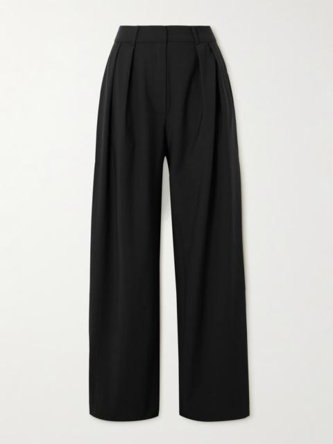 Ripley Pleated Crepe Wide-leg Pants