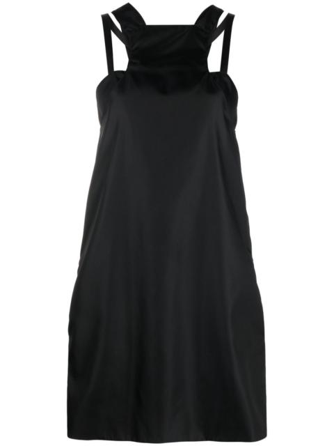 strap-detail cut-out sleeveless shift dress