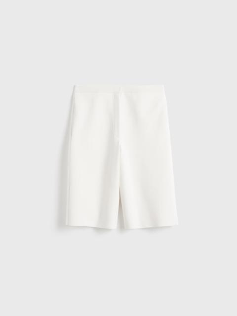 Knit shorts white
