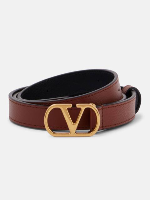 VLogo Signature leather belt