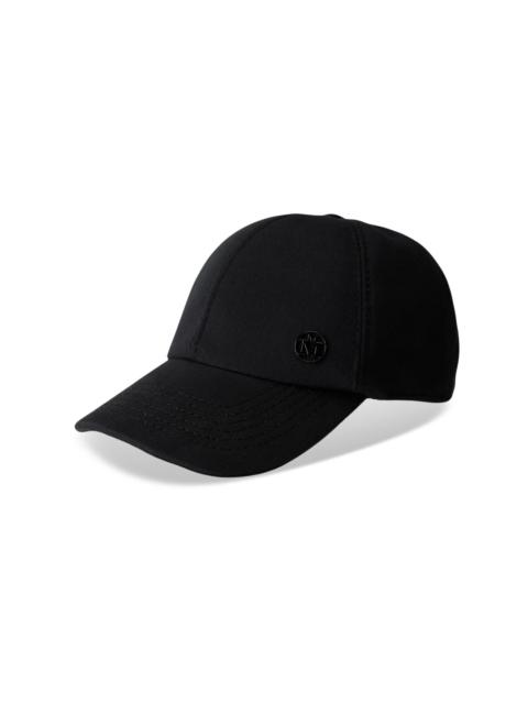 cotton logo-plaque cap