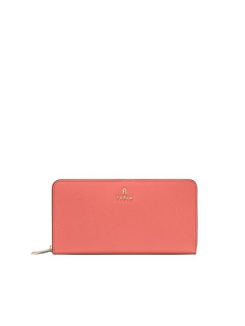 XL Camelia zip-around logo wallet
