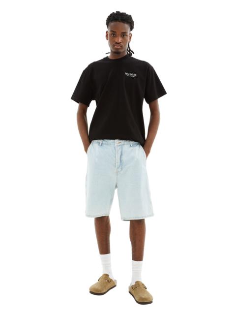 BLEACH STONE SHORTS (LIGHT WASH BLUE)