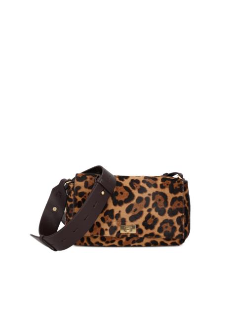 leopard-print shoulder bag