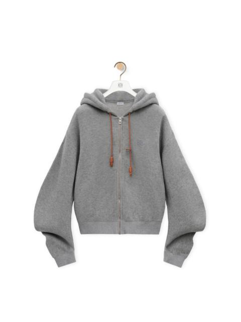 Flamenco hoodie in cotton and cashmere