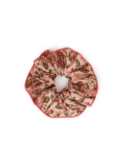 PRINTED SILK SCRUNCHIE